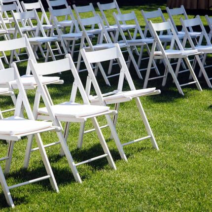 white chair hire