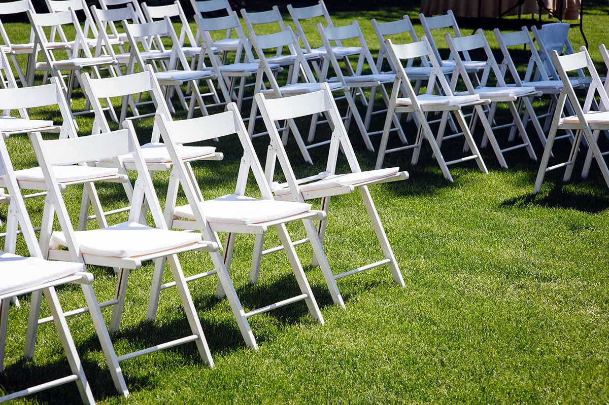 white chair hire
