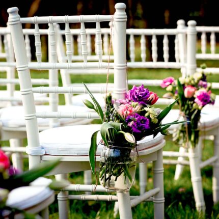 white chiavari chair hire