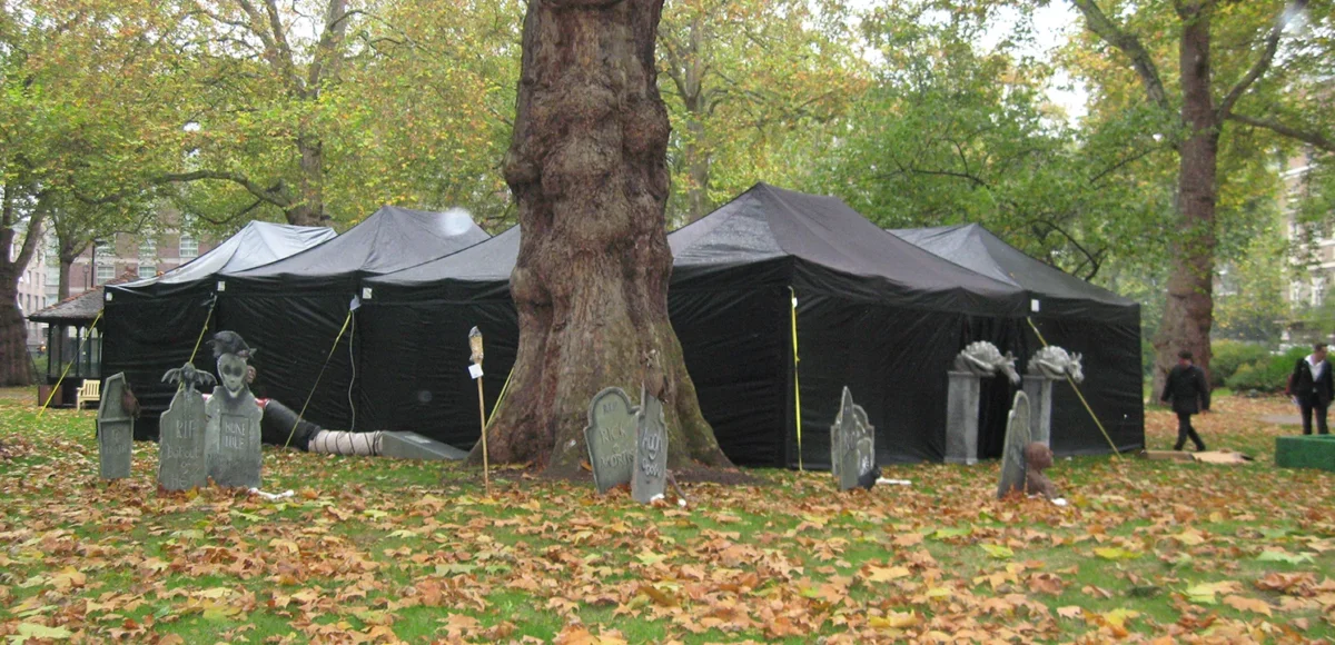 black-halloween-marquee-hire-in-the-park