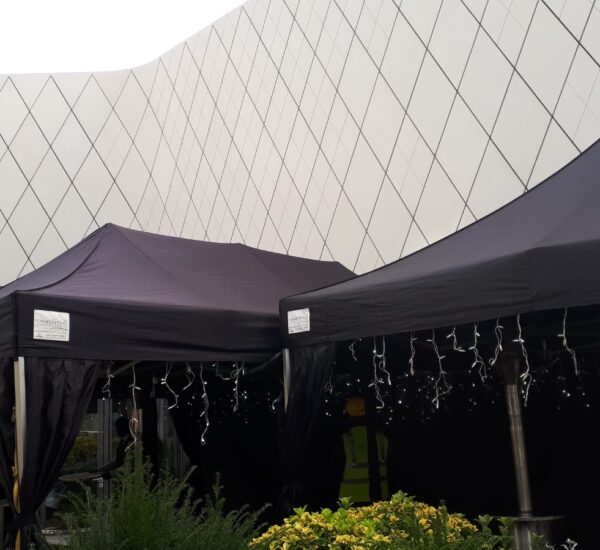 Garden Party Black Marquee HIre